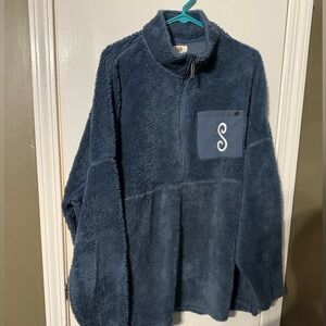 Women’s plus size pullover. Blue - size 2xl - 3xl  Monogram with an “S”